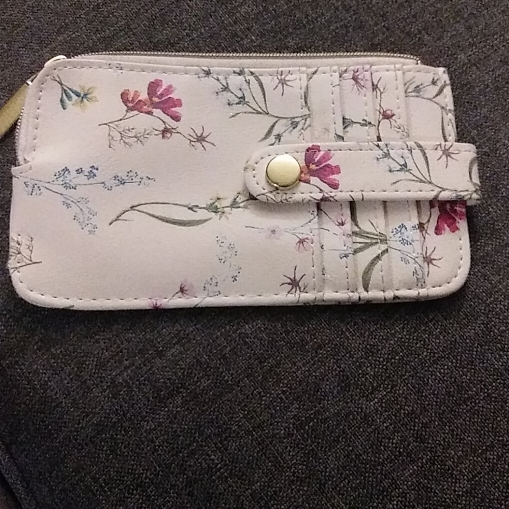 Flower print wallet
